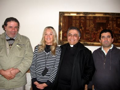 Fr.George,Vassula, Fr.Badaoui and Fr. Boutros