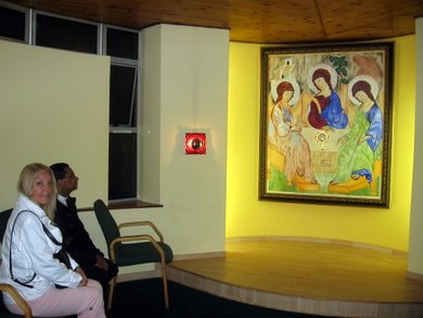 Holy Trinity Icon inside the chapel