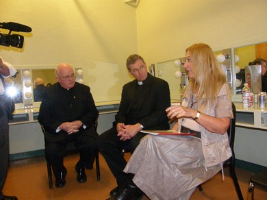 Vassula with Bishop Faber Mc Donald