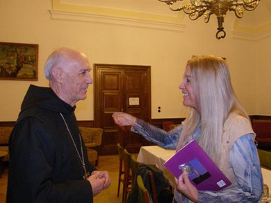 Vassula again with Bishop-Abbot Dom Anselmo Alvarez
