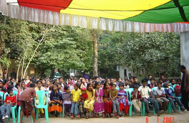 Awaiting for the ceremony to start