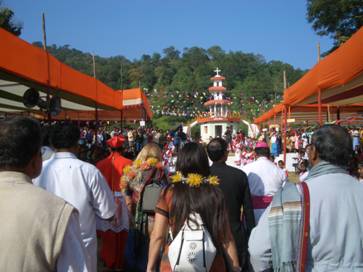 Aproximando-se do p�dium em Khutpani