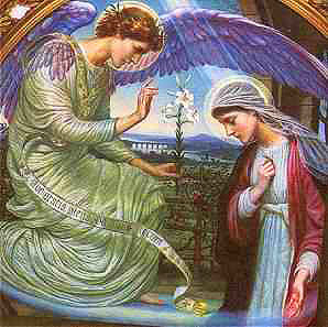 Angel and Virgin Mary