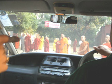 Driving through the old city of Dhaka, we came to the Monastery and Orphanage