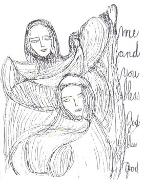 Vassula with her angel Daniel