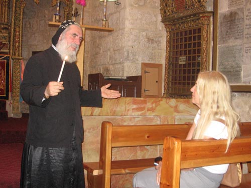 Vassula and Father Shemun Syrian Orthodox in Jerusalem