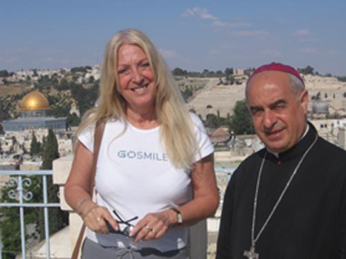 Vassula and Archbishop Paul Sayah, Maronite Patriarchate in Jerusalem