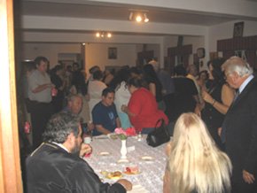 Reception after Vassulaâ€™s talk at St. Anargiri