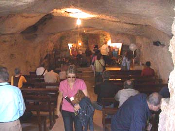Grottan där Vår Fru väntade på Jesus