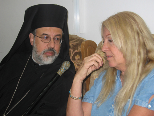 Arcebispo Georges Haddad com Vassula em Nazar�