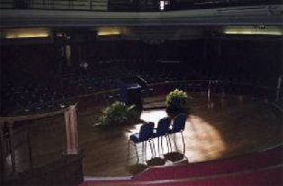 Methodist Central Hall waits in silence
